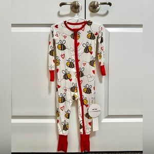 *NWT* Little Sleepies Bee Print Pajamas Zippy Size 18-24mo
